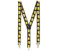 Boland-77103 Tirantes con Impresión de Tazas de Cerveza, multicolor, Talla única (Ciao Srl 77103)