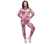 Boland - Traje de chándal para mujer, bola de discoteca, atuendo de los años 80, chándal para carnaval, fiesta