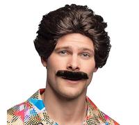 Wig and moustache for man (peluca)