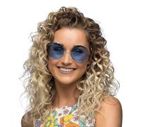 Boland - XL Gafas de fiesta Hippie, gafas para adultos, gafas divertidas, festival, carnaval, fiesta de disfraces