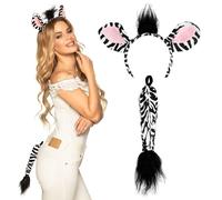 Boland Zebra Fancy Dress Kit with Headband and Tail (Importación USA)