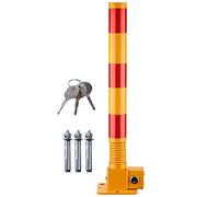 Bolardo de bloqueo de espacio de estacionamiento para coche, poste de seguridad plegable con cerradura con resorte flexible para evitar colisiones, incluye llaves, 600 x 60 mm