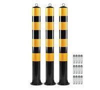 Bolardo de seguridad 39 pulgadas for entradas vehículos, poste barrera estacionamiento for control tráfico, entrada(3pcs)