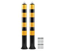 Bolardo de seguridad 39 pulgadas for entradas vehículos, poste barrera estacionamiento for control tráfico, entrada(2pcs)