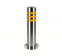 Bolardo de Seguridad Poste De Barrera De Estacionamiento De Bolardo De Seguridad De Acero Inoxidable De Alta Visibilidad Con Pernos De Anclaje Para Áreas Sensibles Al Tráfico(1 pack)