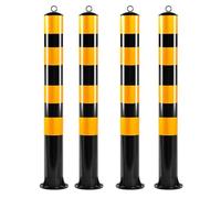 Bolardo de seguridad vial, columna de advertencia de seguridad, barrera de entrada de garaje personal, control de multitudes, conos de precaución para zonas con alto tráfico, 120 cm/47,2 pul