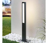 Bolardo luminoso LED Mhairi de Lucande, angular, antracita, 100 cm