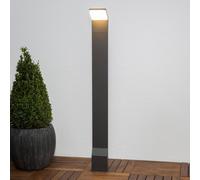 Bolardo luminoso LED Nevio de Lucande, antracita, metal, 100 cm