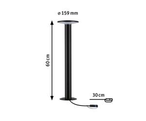 Bolardo luminoso LED Paulmann Plug & Shine Plate, 60 cm, IP44, 2.200 K