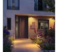Bolardo luminoso LED Paulmann Zenera, antracita, 2.200 K