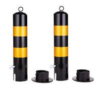 Bolardo Seguridad Poste Estacionamiento ExtraíBle Con Tiras Reflectantes Y Presillas para Colgar Base Engrosada Adecuado para Intersecciones La Ciudad Estacionamientos SubterráN Movable styles 55cm-2