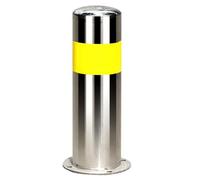 Bolardos Acero Inoxidable para Entradas VehíCulos Bolardos Seguridad Columnas Fijas Con Bandas Reflectantes FáCiles Instalar Adecuados para Aparcamientos En La VíA PúBlica 30x11.4cm