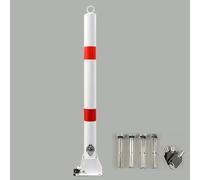 Bolardos de estacionamiento, bolardo de estacionamiento Plegable de Acero con Cerradura, Barrera Reflectante para Entrada de vehículos para Control de tráfico, Cerradura de Espacio para Auto