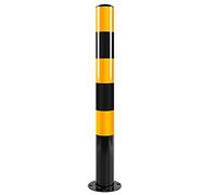 Bolardos de estacionamiento reflectantes, barrera duradera para entrada y calle para seguridad y visibilidad, ideal para control de tráfico y protección de propiedad