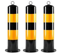 Bolardos De Seguridad,Bolardo De Seguridad Metálico,Columna De Protección De Entrada Y Salida del Área De Tráfico,Poste De Seguridad para Estacionamiento(50 * 11.4cm)(50 * 11.4cm/19.68 * 4.48in)