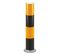 Bolardos for entradas de vehículos, bolardos seguridad for, postes estacionamiento galvanizados for una mayor protección en estacionamientos subterráneos(Yellow,114x600mm)