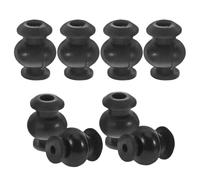 Bolas Amortiguadoras Antivibración de Goma 8 Piezas para Cuadricóptero Rc | Repuestos para Drone, Reducción de Ruido y Cambio Rápido, Color Negro, Elasticidad Estable sin Deformación