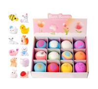 Bolas Baño Con Juguete Interior - Sorpreѕa Efervescente Niños | Pack 12 Bolitas Tesoro Burbujeantes | Lote Regalos Mundo Marino, Respetuoso Piel, Para Niños Niñas, Spa, Hogar, Viaje