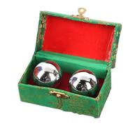 Bolas Baoding - Acero, 2 Piezas | Bolas Baoding chinas | Bola de la Salud China | Balonmano Con Estuche Masajeador de Mano del Estrés Y El Dolor Para Hombres Mujeres Trabajo Fitness Relajante