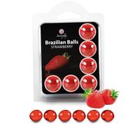 SECRETPLAY Set 6 Brazilian Balls Fresa - Lubricación Creativa Para Momentos Especiales