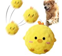Bolas chirriantes como juguete para perros - Pelota masticable de peluche para perros, pelota elástica de peluche para juegos de cachorros, para el empleo en el aburrimiento, para entrenar en casa