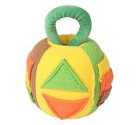 Bolas chirriantes rellenas - 4,72 x 4,72 x 7 pulgadas Gran juego de cerebro de cachorro, marrón y verde, felpa duradera | Dispositivo de entrenamiento para interiores para aliviar el