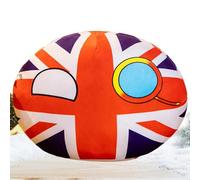 Bolas Country - Bolas nacionales rellenas de algodón PP de 15.75 pulgadas | Peluchhe Anime Countryballs Cojín de peluche para decoración del hogar, bola de peluche para niños, adolescentes, regalo