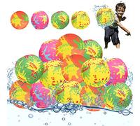 Bolas de agua, juego de 12 bombas de agua, globos de agua reutilizables, juguetes de agua para niños, bolas de agua, juguetes para piscina, globos de agua, adecuados para verano al aire libre, fiesta