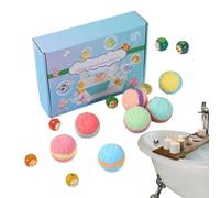 Bolas de Baño con en su Interior,12 Unidades de Baño,Bombas Efervescentes de Sal | para Viajes, Hogar, Cumpleaños, Uso en
