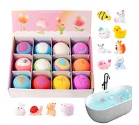 Bolas de Baño con Juguete Set de 12 unidades limpiador corporal colorido