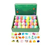 Bolas De Baño Con Juguetes Para Niñas - 24 Piezas Lavado Corporal,Set de bolas efervescentes para ducha | para niños niñas cumpleaños vacaciones veranos viajes aseos duchas hoteles hogares