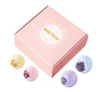 Bolas de baño de espuma para mujeres, 4 unidades de detergente corporal , bola de baño de burbujas de SPA hidratante, para relajación, autocuidado, SPA, en casa, en viajes, en el baño y en el