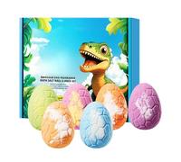Bolas de baño: esferas de agua gaseosa, tesoros ocultos, reptil jurásico, acción limpieza la piel burbujeante, colección spa para niños, paquete seis globos perfumados verdes para duc