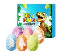 Bolas de baño infantiles con juguetes dentro | Set de 6 Piezas Temática de Dinosaurios para Limpieza Corporal,bolas de baño con burbujas,para chicos: cumpleaños, vacaciones, verano, guardería, hogar,