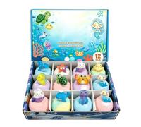Bolas De Baño Infantiles Para Niños Y Niñas - 12 Unidades De Bolas De Baño Espumosas Refrescantes De Arcoíris | Regalo para Calcetín Navideño Infantil - Para Familia Amigos Niños Y Niñas Hijos E Hijas