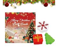 Bolas De Baño Navideñas,3 Piezas Artículos De Baño Aromáticos - Bolas De De Burbujas Spa - Para Damas, Madres, Adolescentes, Niños, Practicantes De Yoga, Noche De Spa, Reunión