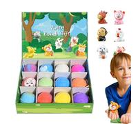 Bolas de baño para niños - 12 Piezas Limpiador Corporal Natural con de Animales,Sales de Baño,para Niños, Niñas, Familia, Regalo de Cumpleaños o Celebración