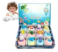 Bolas De Baño Que Contienen Juguetes En Su Interior - 12 Piezas Espumosas Coloridas Arcoíris,Esferas con Burbujas y Relleno para Cestas Regalo,Para Adolescentes Y Amigos Tanto Niños Como Niñas Hijas