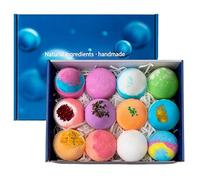 Bolas De Baño - Vaporizador De Ducha De Flores Secas De 12 Piezas Con Fragancia Duradera | Bolas De Baño Hechas A Mano | Cumpleaños Relajación Verano Autocuidado Medias Relleno Vacaciones