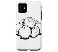 Bolas de billar Dibujo Taco Deportes Snooker Carcasa para iPhone 11