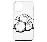 Bolas de billar Dibujo Taco Deportes Snooker Carcasa para iPhone 12/12 Pro