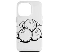 Bolas de billar Dibujo Taco Deportes Snooker Carcasa para iPhone 13 Pro