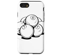 Bolas de billar Dibujo Taco Deportes Snooker Carcasa para iPhone SE (2020) / 7 / 8