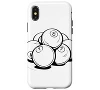 Bolas de billar Dibujo Taco Deportes Snooker Carcasa para iPhone X/XS
