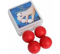 Bolas de billar multiplicadoras rojas (suaves, diámetro de 4,2 cm), trucos mágicos de una a cuatro bolas, accesorios de trucos mágicos, accesorios de ilusión de escenario