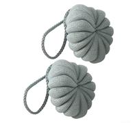 Bolas de burbujas de baño de malla de polietileno, 2 unidades para crear espuma gruesa y apoyar la renovación de la piel mientras te duchas (verde)