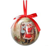 Bolas de burbujas de espuma festivas con muñecos de nieve y árboles para decoración de árbol de Navidad y exhibición de temporada para el hogar (C)