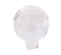 Bolas de cristal 40 mm-100 mm Bola de vidrio de color transparente Fotografía de vidrio Feng Shui Esfera Soporte de bola Decoración para el hogar Adornos-50 mm_ Base de cristal