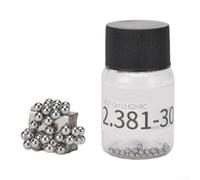 Bolas de cubo de bicicleta de acero cromado de alto carbono para ejes de bicicleta de montaña y carretera, cuentas de rodamiento de redondez G10 lisas, 6,35 mm (2,381 mm, 30 unidades)