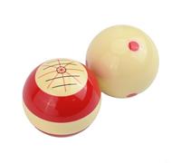 Bolas de Entrenamiento Billar 2uds 57.2mm Puntos | Material resina para fuerte, acabado , larga vida para útil, ideal para mesa billar para americano, para fácil limpieza